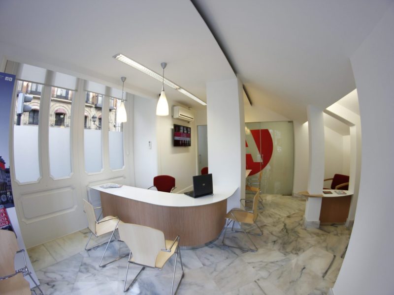 Recepcion de las oficinas del Teatro Arriaga